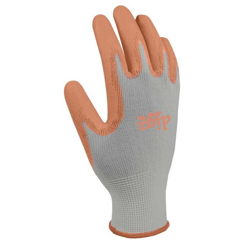 BIG TIME PRODUCTS LLC, Digz Gants de jardinage enduits de latex M Gants de jardinage enduits de latex et extensibles gris/orange