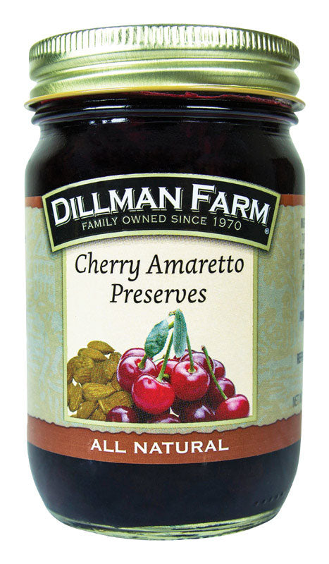 DILLMAN FARM INC, Dillman Farm All Natural Cherry Amaretto Preserves 16 oz. (paquet de 6)