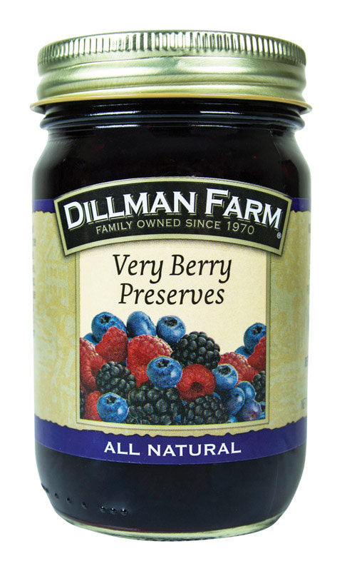 DILLMAN FARM INC, Dillman Farm All Natural Raspberries, Blueberries, Blackberries Conserves 16 oz. Bocal (Pack de 6)