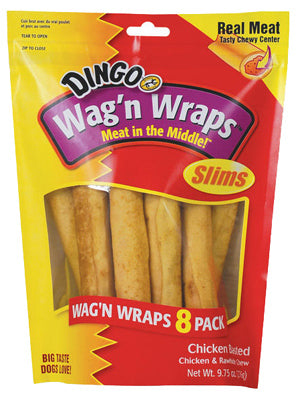 Dingo, Dingo Dog Treats, Wag 'N Wraps Chicken, 8-Pk.