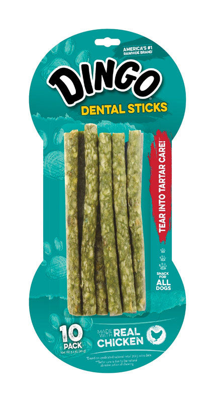 UNITED PET GROUP INC, Dingo Large Puppy Dental Sticks Chicken 5 in. L 10 pk