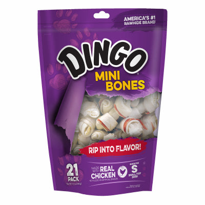 UNITED PET GROUP INC, Dingo Small Adult Mini Bones Chicken 21 pk