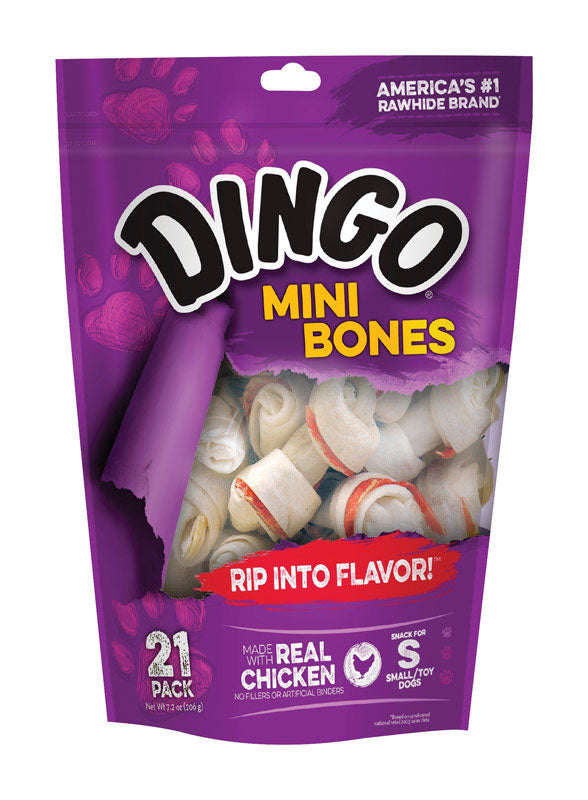 UNITED PET GROUP INC, Dingo Small Adult Mini Bones Chicken 21 pk