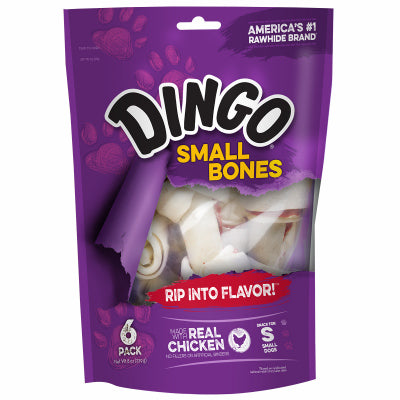 UNITED PET GROUP INC, Dingo Small Adult Rawhide Bone Chicken 4 in. L 6 pk