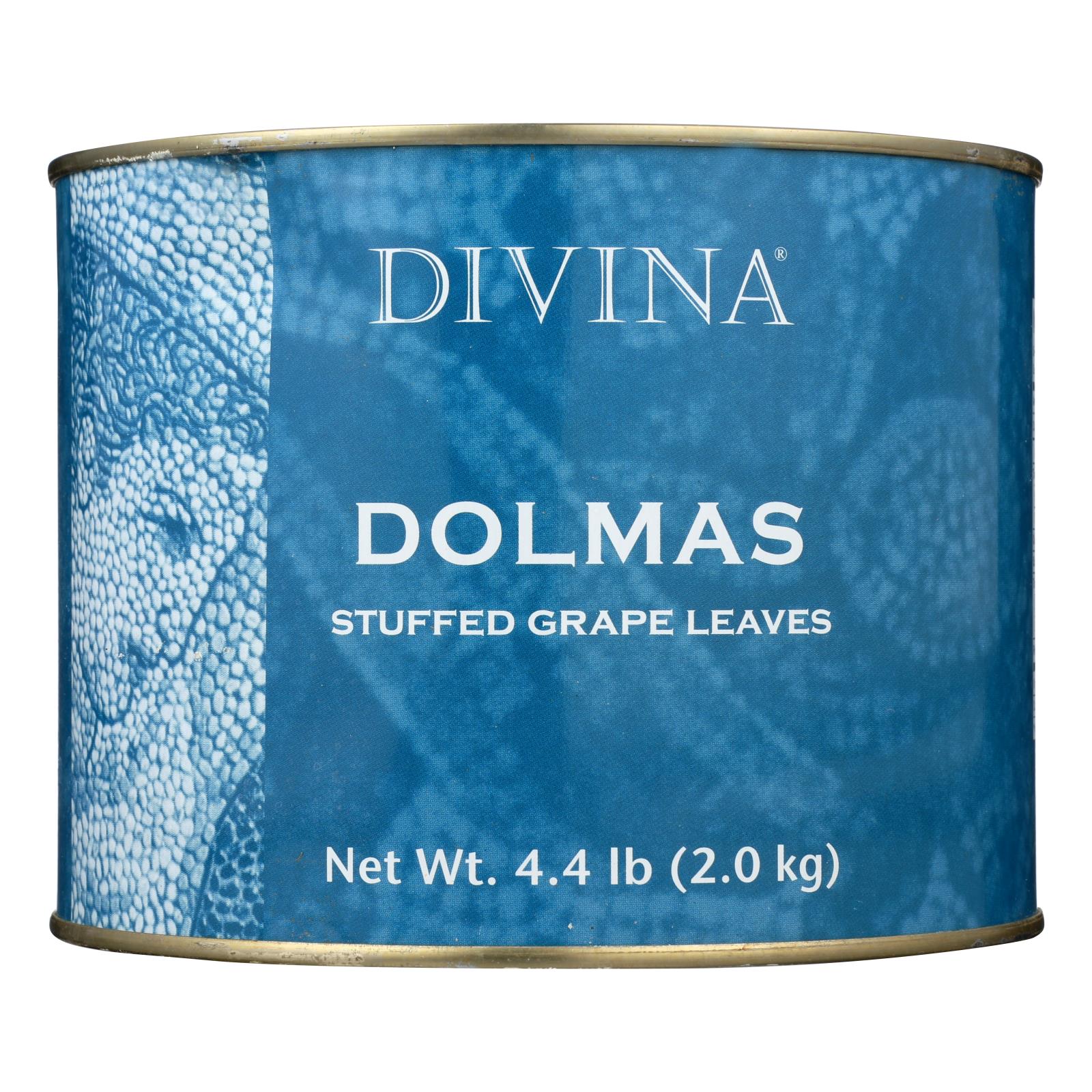 Divine, Divina - Feuilles de raisin farcies Dolmas - Carton de 6 - 4.4 (Lot de 6)