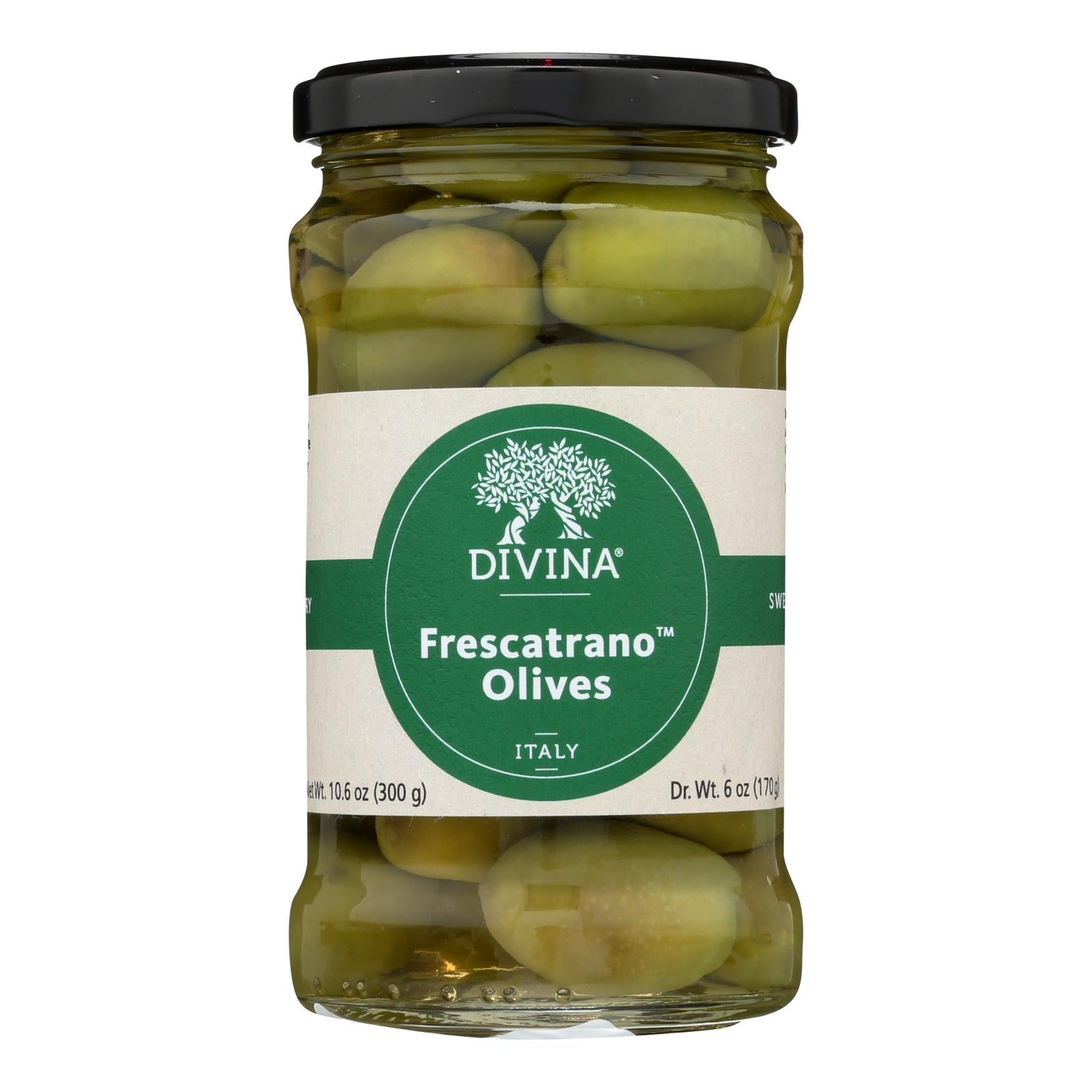 Divine, Divina - Olives Frescatrano - Caisse de 6 - 6 OZ (paquet de 6)