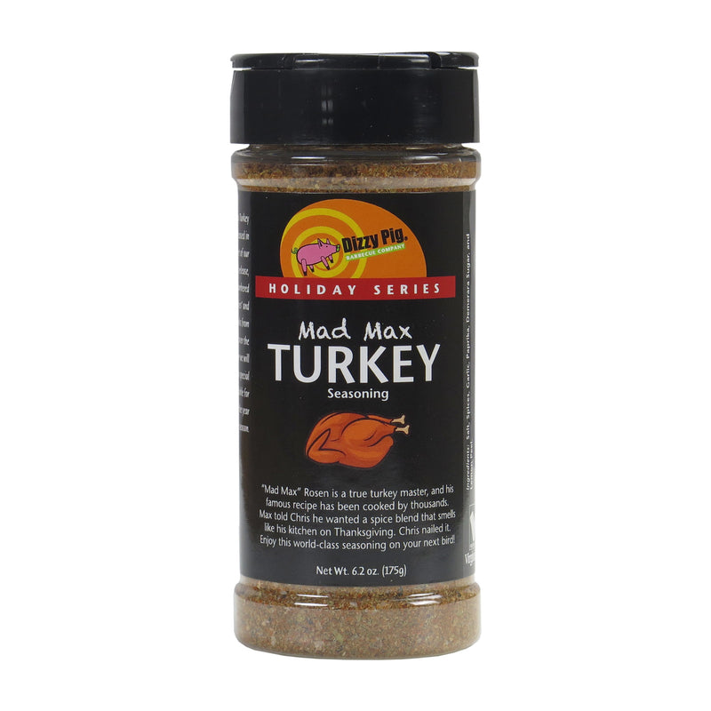 DIZZY PIG LLC, Dizzy Pig Mad Max Turkey Roasty BBQ Rub 6.2 oz