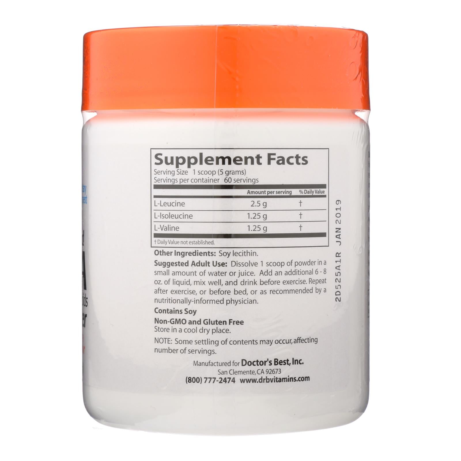 Doctor's Best, Doctor's Best - Bcaa Powder Instantized - 1 Each-300 GRM