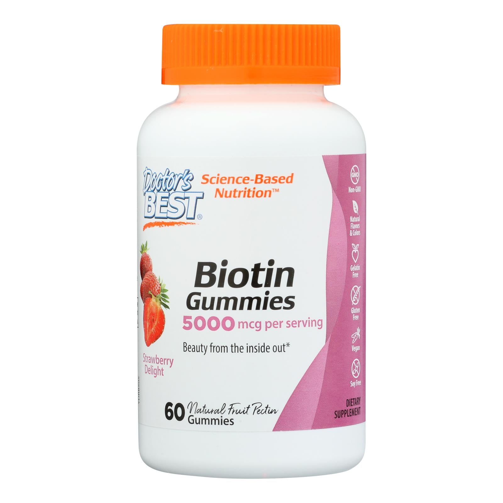 Doctor's Best, Doctor's Best - Biotin Gummies - 1 chaque - 60 CT