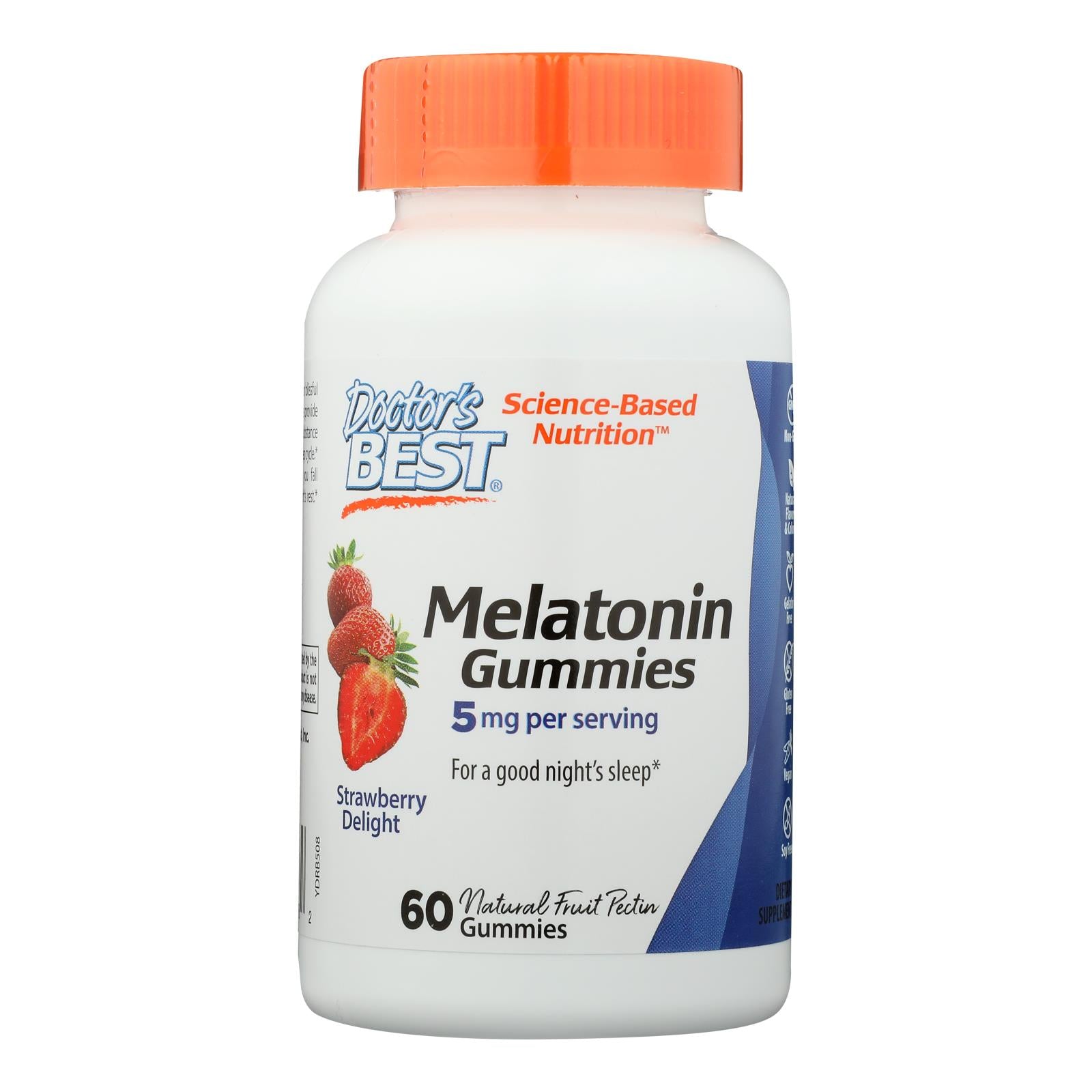 Doctor's Best, Doctor's Best - Mélatonine 5mg Gummies - 1 Chaque-60 CT