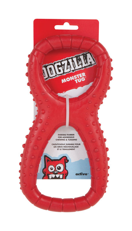 DOSKOCIL MANUFACTURING CO INC, Dogzilla - Jouet de traction en caoutchouc rouge pour monstre - Taille moyenne 1 pqt