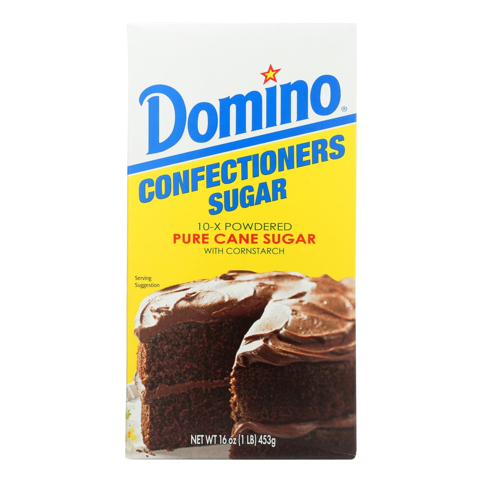 Domino, Domino Sugar - Confectioners 10X - Case of 24 - 1 Lb (Pack of 24)