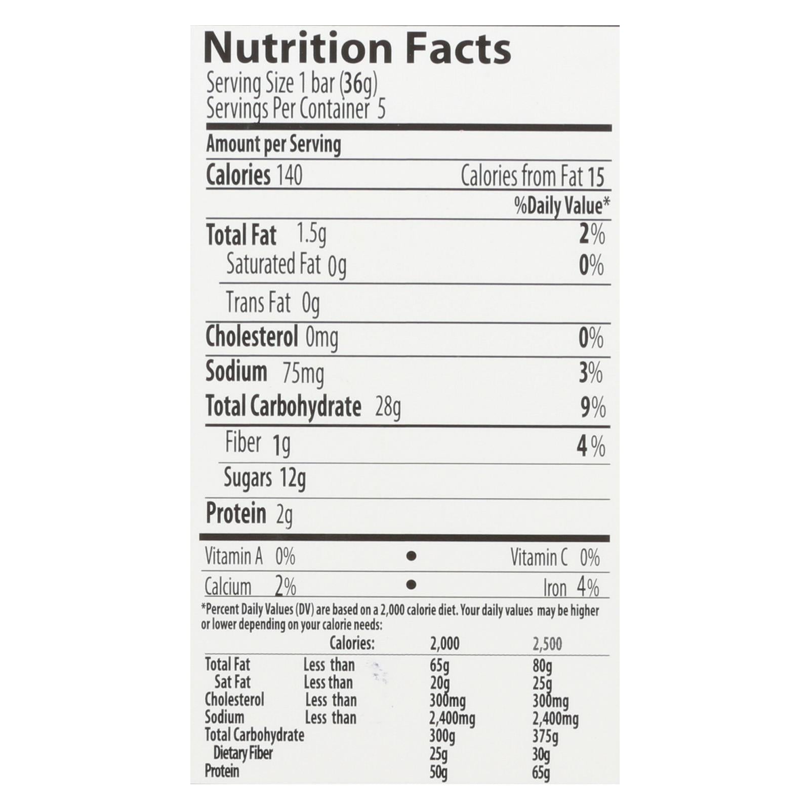 Ne pas perdre la tête, Don'T Go Nuts Barre granola moelleuse avec myrtilles - Caisse de 6 - 6.3 OZ (paquet de 6)