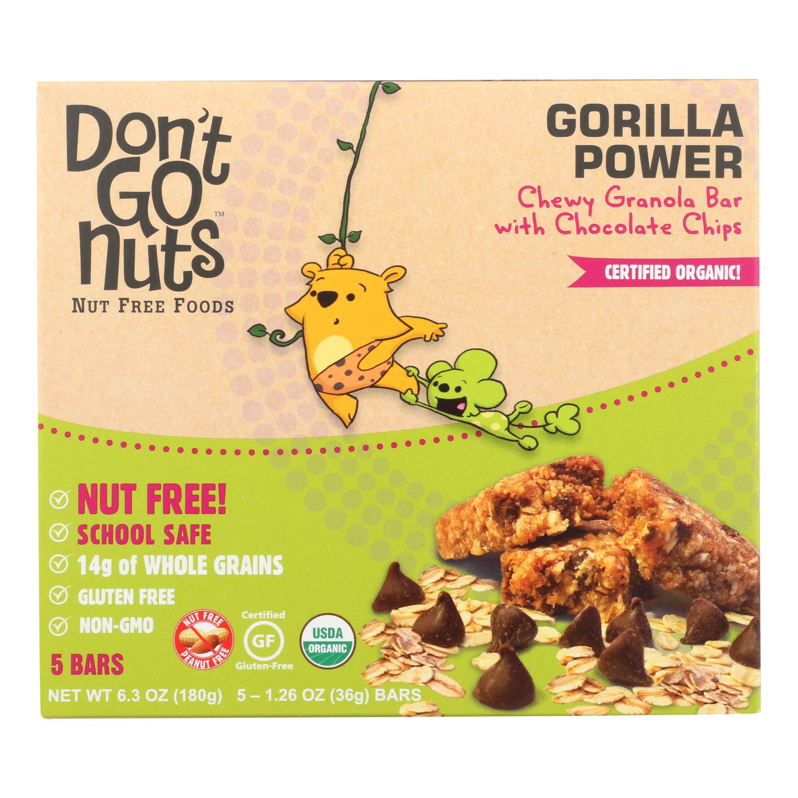 Don't Go Nuts, Don't Go Nuts - Barre - Gorilla Power Bar Multipack - Caisse de 6 - 6.3 oz (Pack de 6)