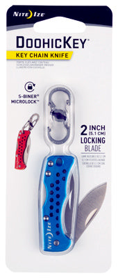 Nite Ize, DoohicKey - Couteau porte-clés - Bleu