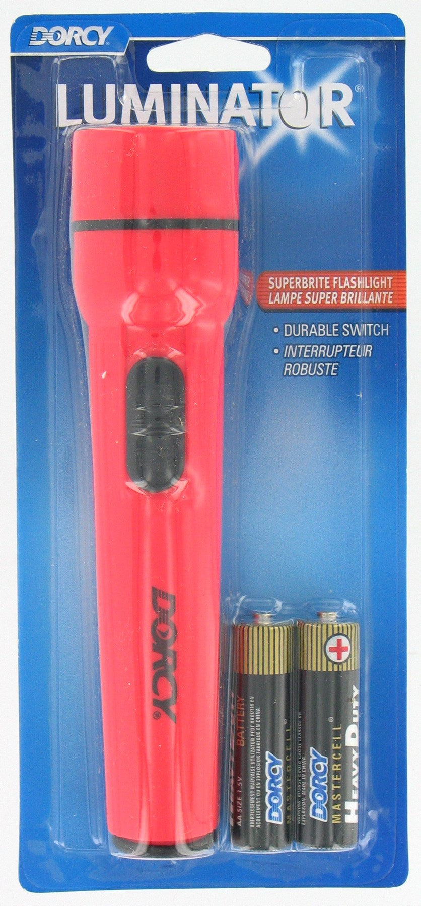 Dorcy, Dorcy 25 lm. Anti-Roll Super Bright Deluxe 2 AA Cell Resin Flashlight 8.8 x 5.4 x 7.9 in.