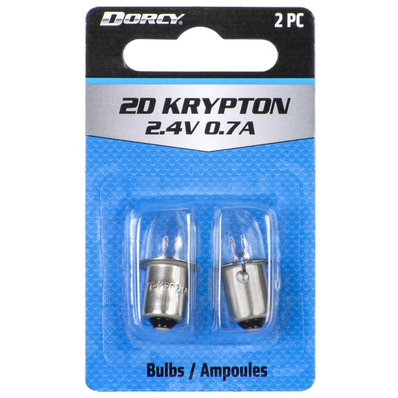 Dorcy, Dorcy 2D Krypton 2D Ampoule pour lampe de poche 2,4 volts Socle à baïonnette