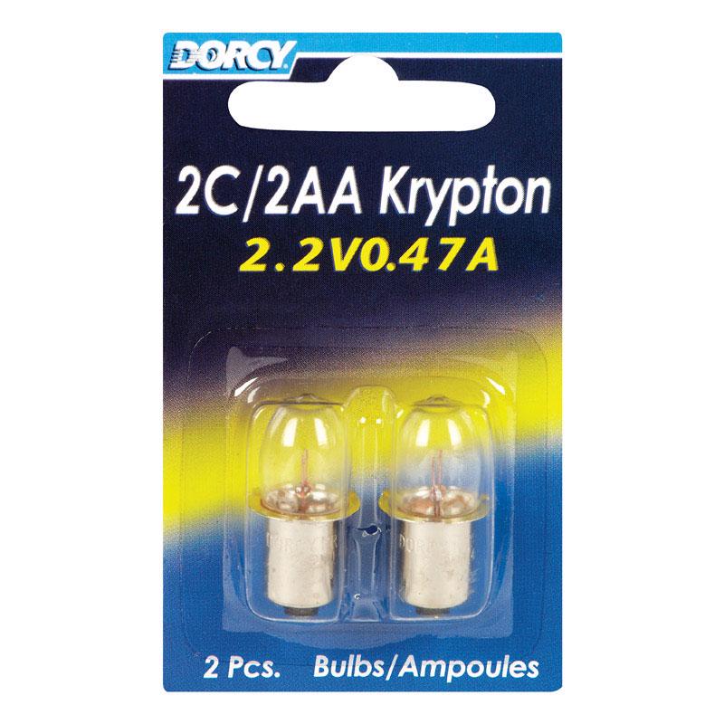 Dorcy, Dorcy Ampoule de Lampe de Poche 2C/2AA transparente 2.2V base baïonnette