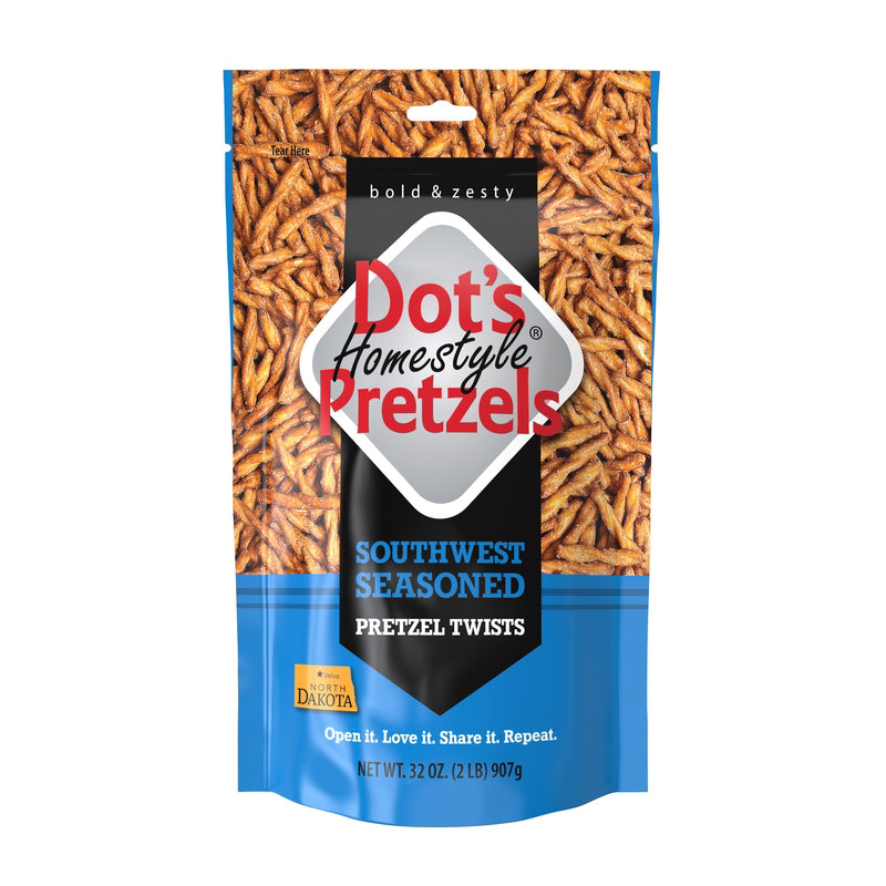 DOT'S PRETZELS LLC, Dot's Homestyle Southwest Pretzels en sac de 32 oz (paquet de 15)