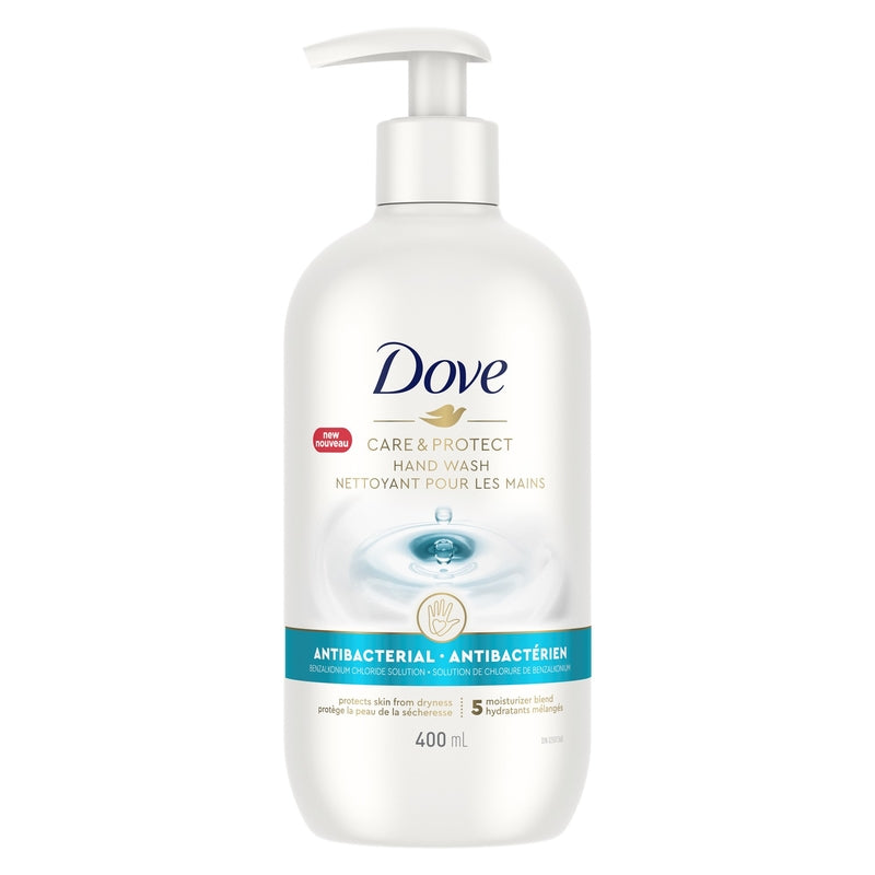 CONOPCO INC, Dove Care + Protect Savon à mains antibactérien 13.5 oz (paquet de 4)