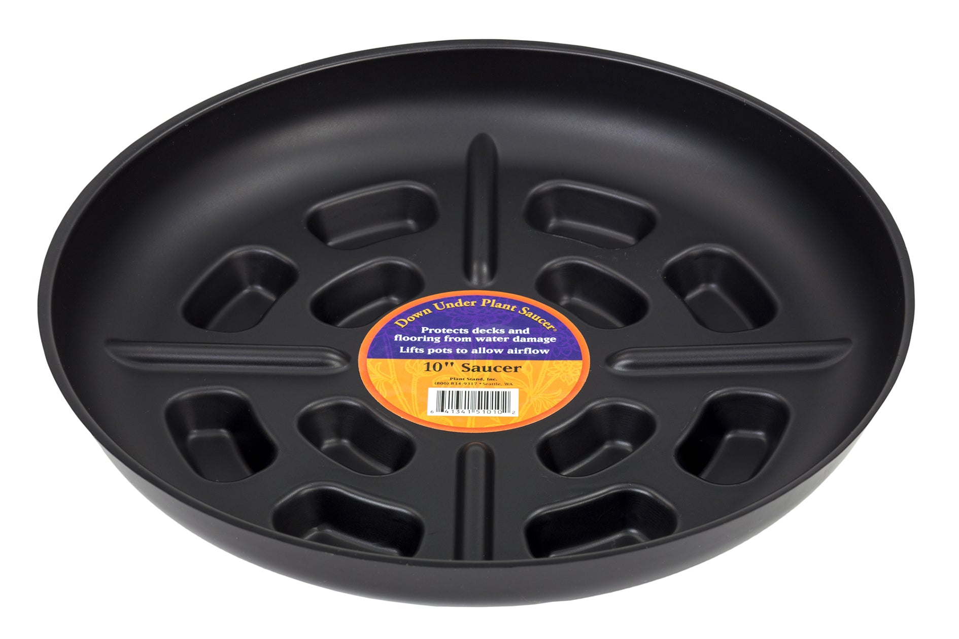 BOSMERE INC, Down Under 10 in. D Plastic Plant Saucer Black (Pack de 24)