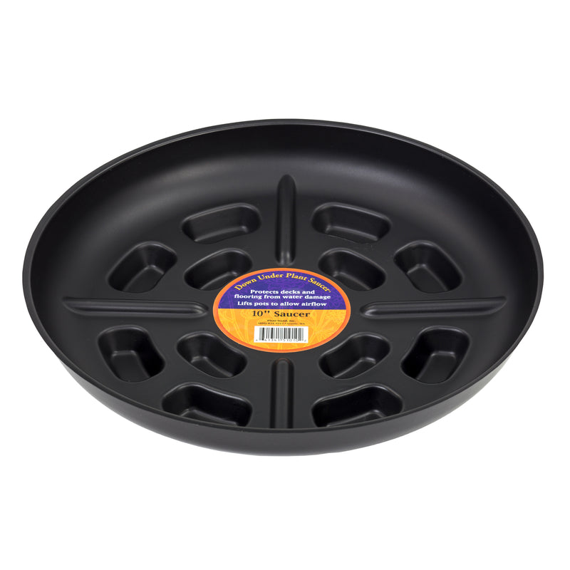 BOSMERE INC, Down Under 10 in. D Plastic Plant Saucer Black (Pack de 24)