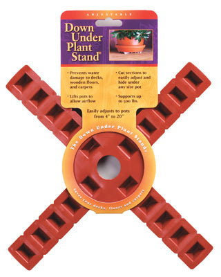 BOSMERE INC, Down Under Decksaver Terracotta Plastic UV-Resistant Planter Trivet 1 H x 12 W x 12 D in.