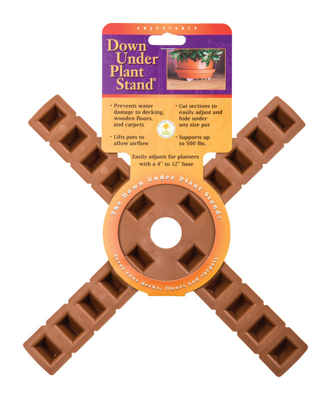 BOSMERE INC, Down Under Decksaver Terracotta Plastic UV-Resistant Planter Trivet 1 H x 12 W x 12 D in.