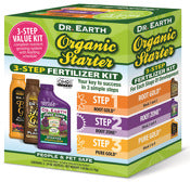 DR EARTH INC, Dr Earth 1050 Organic Starter Root Booster 3-Step Fertilizer Kit (Kit d'engrais en 3 étapes)