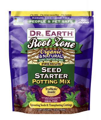 DR EARTH INC, Dr Earth 821 4 Quart Root Zone® Seed Starter Potting Mix (mélange de rempotage pour semences)