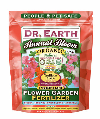 DR EARTH INC, Dr. Earth Annual Bloom Organic Granules Marigold, Daylilies Plant Food 4 lb