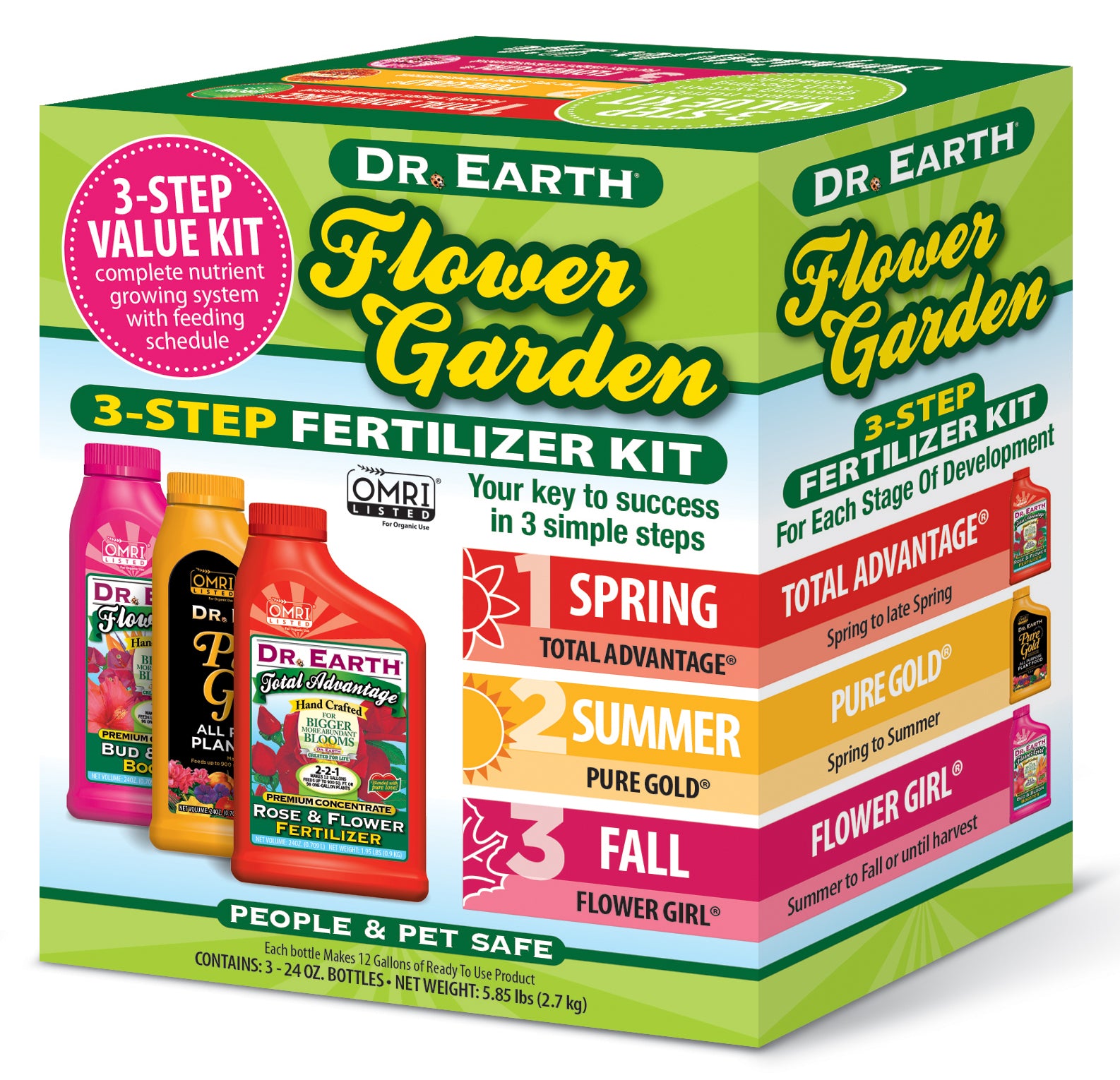 DR EARTH INC, Dr. Earth Organic Flower Fertilizer 3 pk