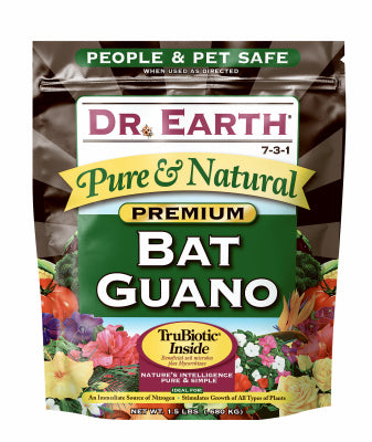 DR EARTH INC, Dr. Earth Pure & Natural Organic Granules Bat Guano 1.5 lb