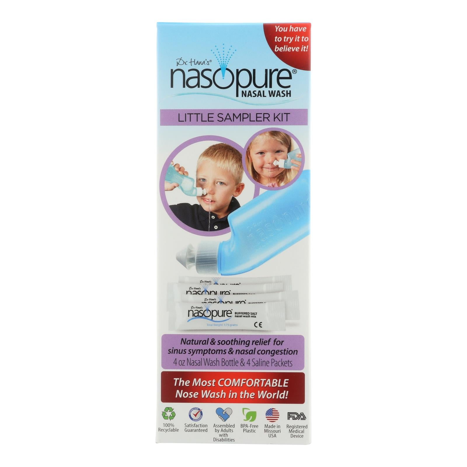 Nasopure, Dr. Hana's Nasopure Nasal Wash Little Sampler Kit - 1 Each - 4 OZ