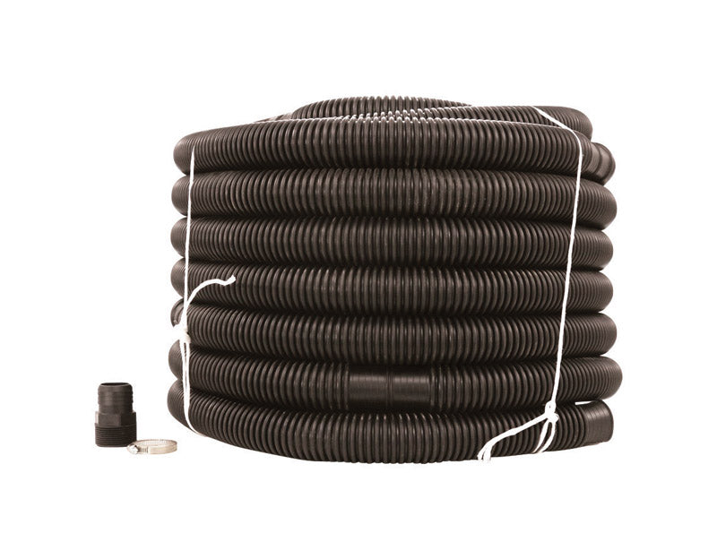 Drainage Industries, Drainage Industries Prinsco Kit de tuyau d'évacuation en plastique 1-1/2 in. Dia. x 96 ft. L