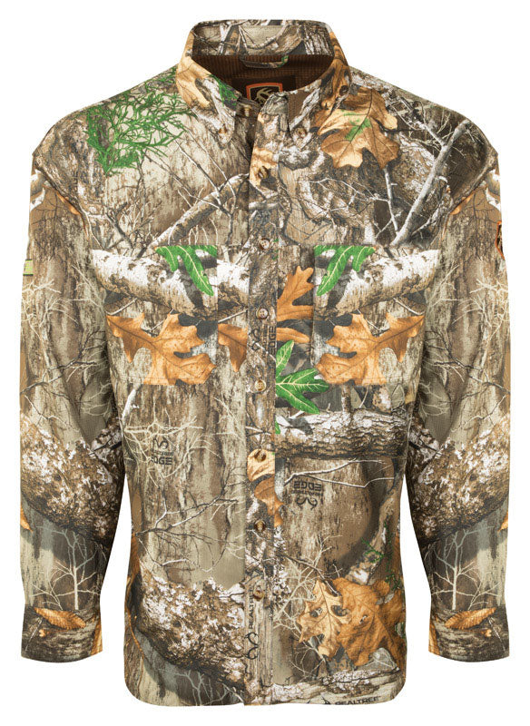 ICON OUTDOORS LLC, Drake L Chemise à manches longues pour hommes à col rond Realtree Edge