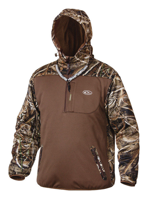 ICON OUTDOORS LLC, Drake MST Endurance M Veste à capuchon à manches longues et à fermeture éclair quart de tour pour hommes Realtree Max-5