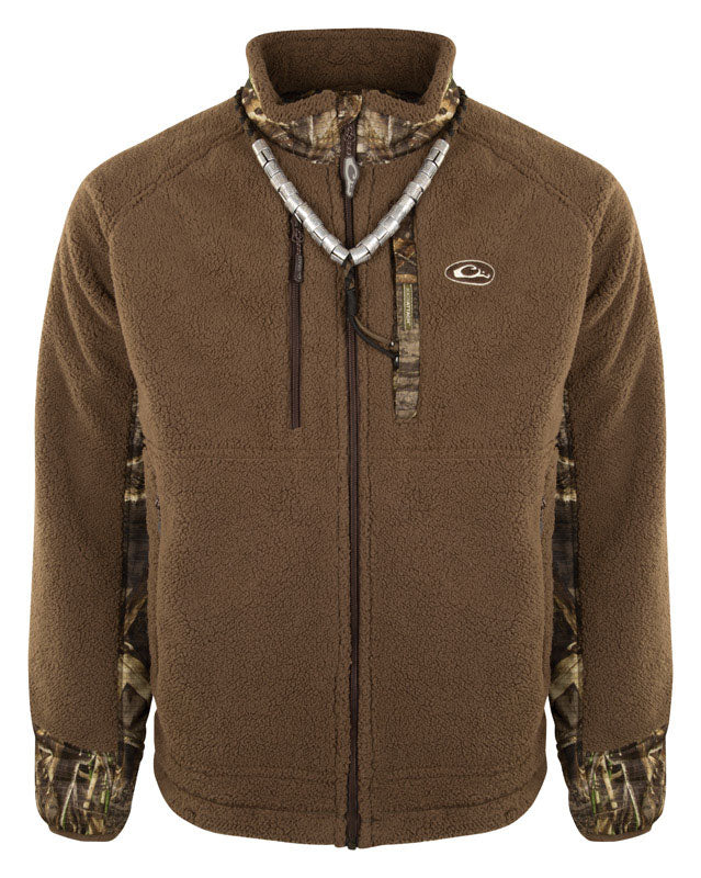 ICÔNE EXTÉRIEUR LTC, Drake MST Sherpa XXL Manches longues pour hommes avec doublure entièrement zippée Realtree Max-5