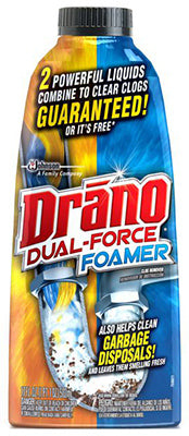 JOHNSON SC & SONS INC, Drano Dual Force Foam/Gel Clog Remover 17 oz.