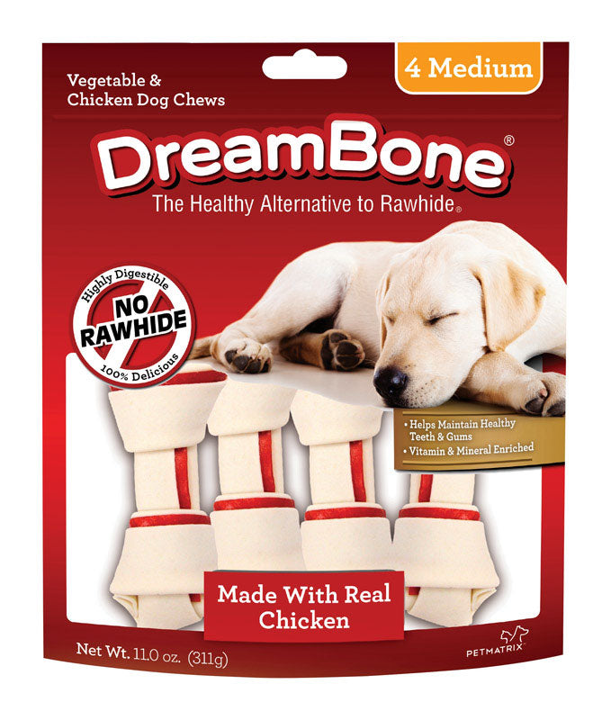 UNITED PET GROUP INC, DreamBone Poulet/Légumes à mâcher pour chiens 11 oz 4 pk