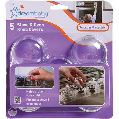 TEE-ZED PRODUCTS LLC, Dreambaby Couvercles de boutons de poêle en plastique transparent 5 pk