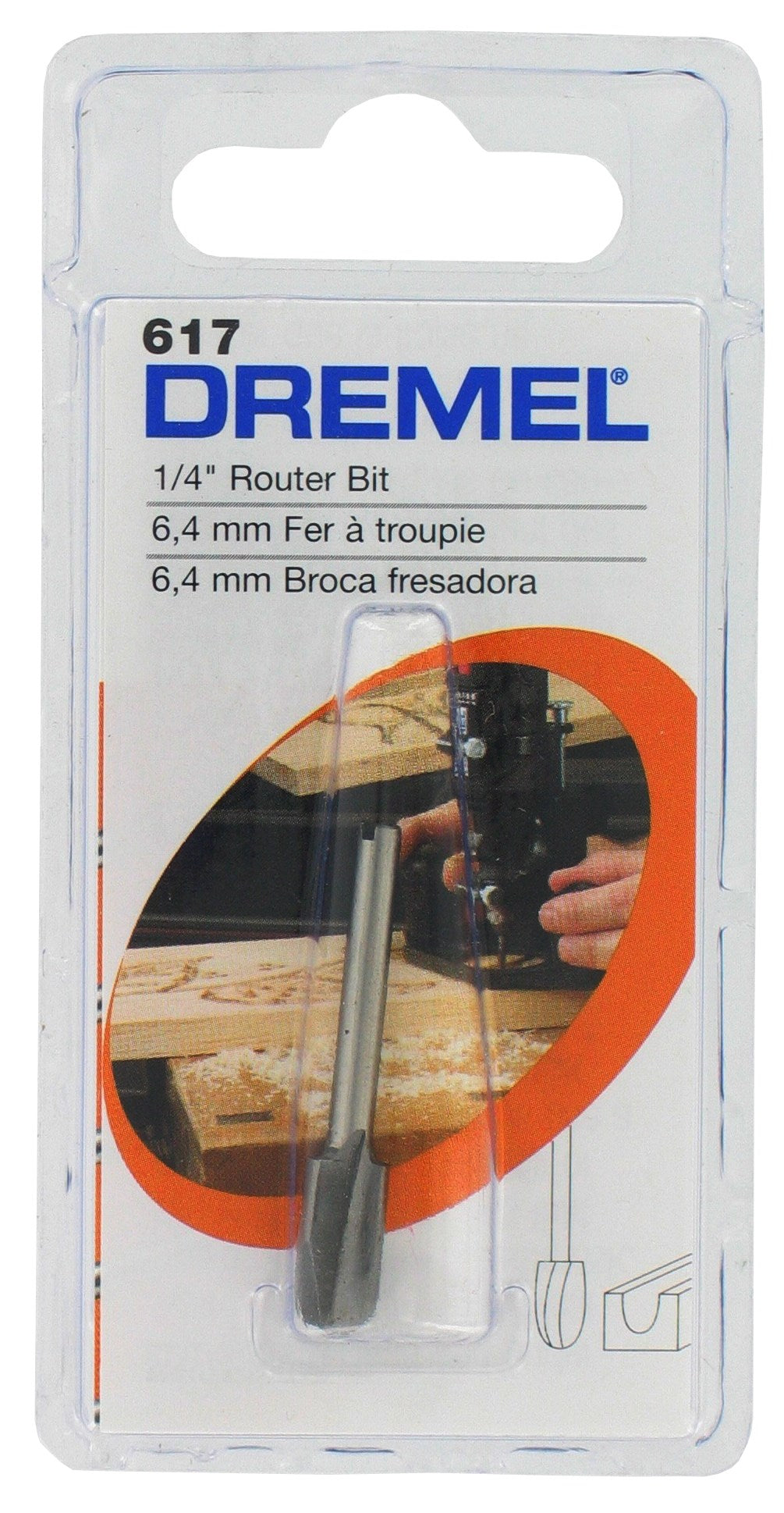 Dremel, Dremel 617 Mèche de toupie pour boîte à noyaux