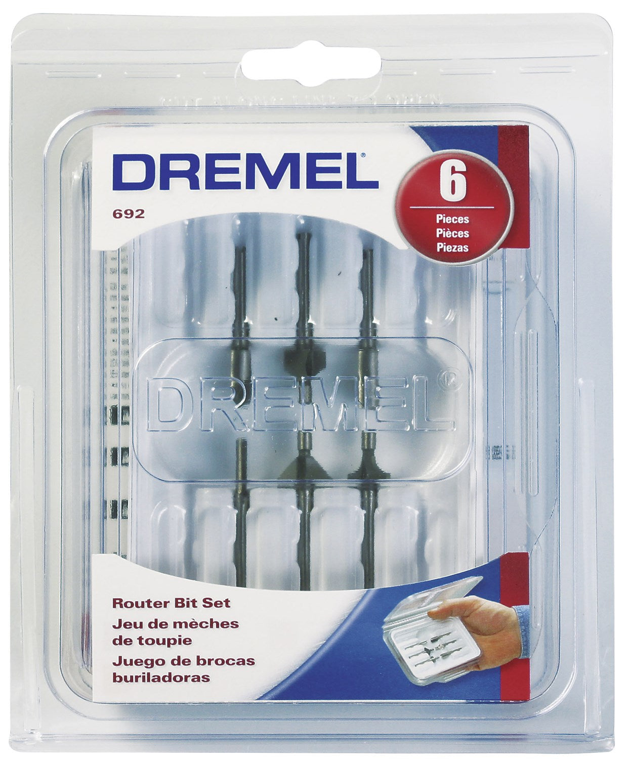 Dremel, Dremel 692 6-Piece High Speed Router Bit Set (Jeu de mèches pour toupie à grande vitesse)