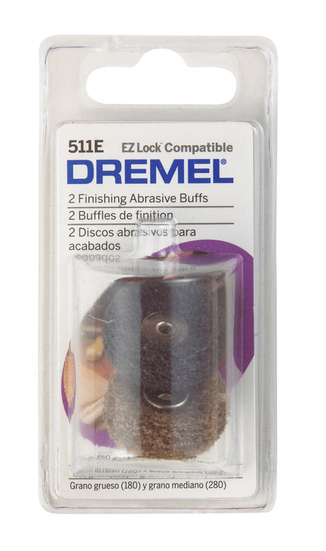 ROBERT BOSCH TOOL CORP, Dremel EZ Lock 15/16 in. X 1/2 in. L Metal Abrasive Buffs 2 pk