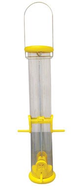 Droll Yankees Inc, Droll Yankees Ring Pull Nyjer Bird Seed Feeder 2.5 In. Dia 4 Ports Yellow