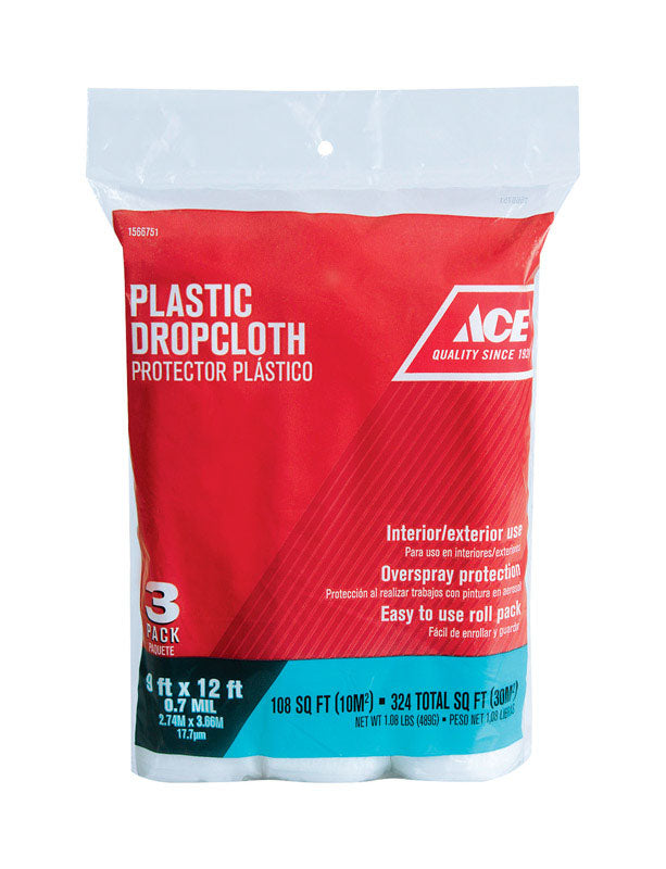 Ace, Dropcloth 9x12 .7mil (Pack de 12)