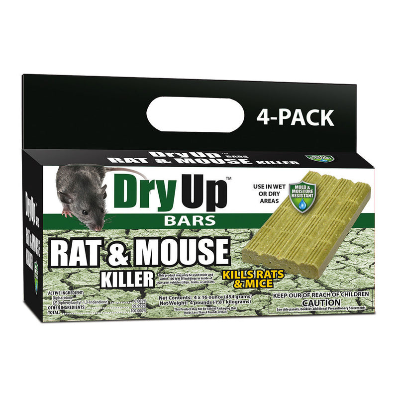 P F HARRIS MFG CO LLC, Dry Up Bait Blocks For Mice and Rats 16 oz. 4 pk