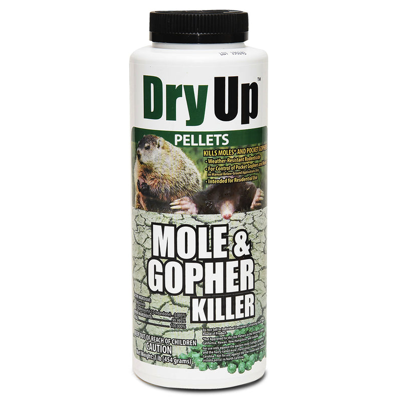 P F HARRIS MFG CO LLC, Dry Up Pest Control Pellets For Moles 1 lb. 1 pk