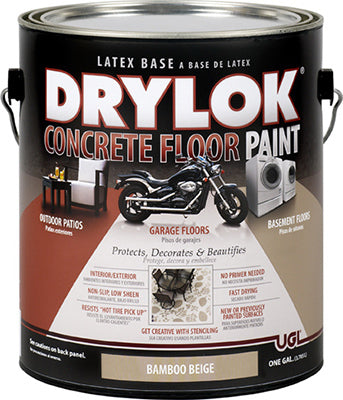 UNITED GILSONITE LABS, Drylok Flat Bamboo Beige Latex Concrete & Garage Floor Paint 1 gal (Pack of 2)