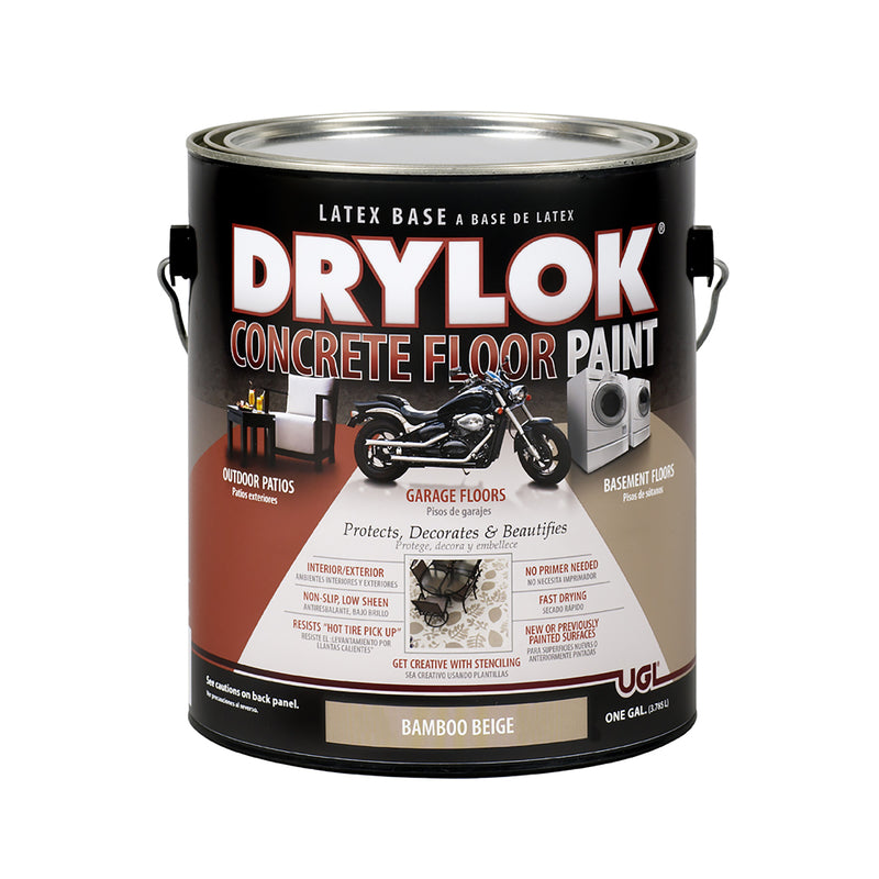 UNITED GILSONITE LABS, Drylok Flat Bamboo Beige Latex Concrete & Garage Floor Paint 1 gal (Pack of 2)